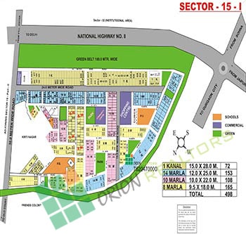 Sector 15 I Map
